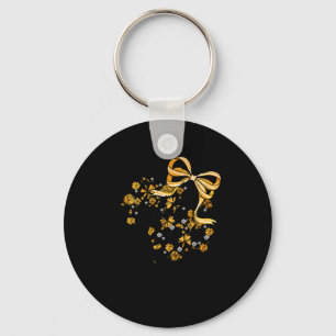 Game Day Football Season Football Mama Girl Black Keychain