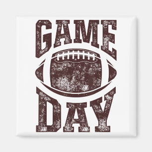 Game Day Football Season Funny Men Women Team Spor Magnet