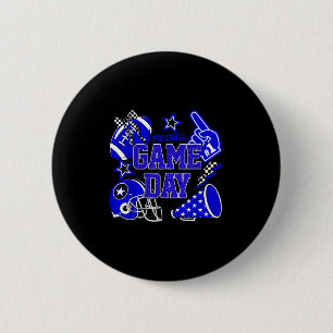 Game Day Football Touchdown Season Girly Team Srit 2 Inch Round Button