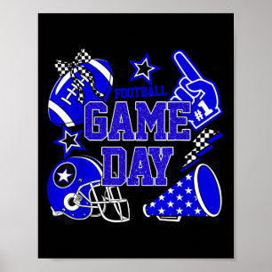 Game Day Football Touchdown Season Girly Team Srit Poster