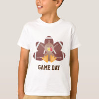 Game Day Football Turkey Feathers Brown