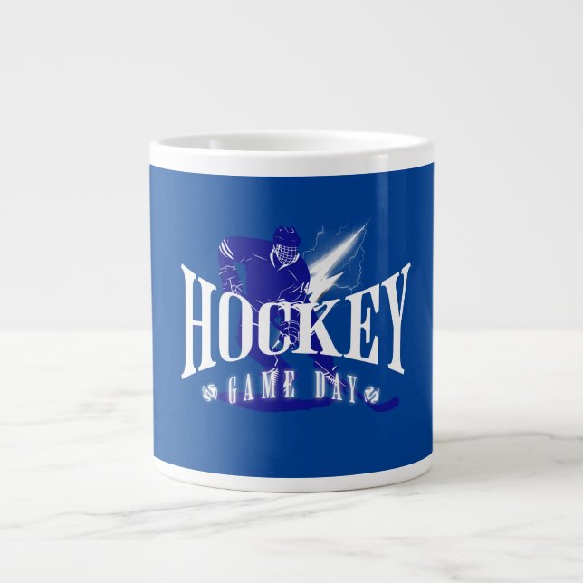 Game day giant coffee mug for hockey players (Front)