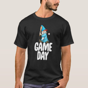 Game Day Gnome  Baseball Game Celebration Women T-Shirt