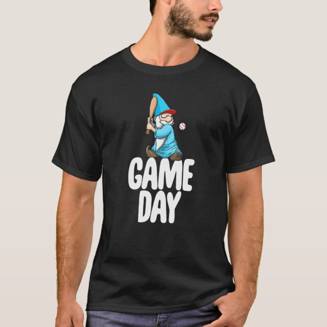 Game Day Gnome  Baseball Game Celebration Women T-Shirt (Front)