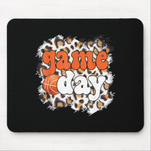 Game Day Leopard Basball Game Day Mouse Pad