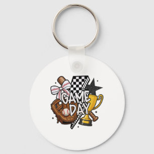 Game Day Mama Bysebyll Mom For Women Girl Kid  Keychain