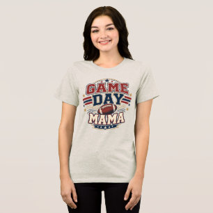 Game Day Mama Football Tri-Blend Shirt