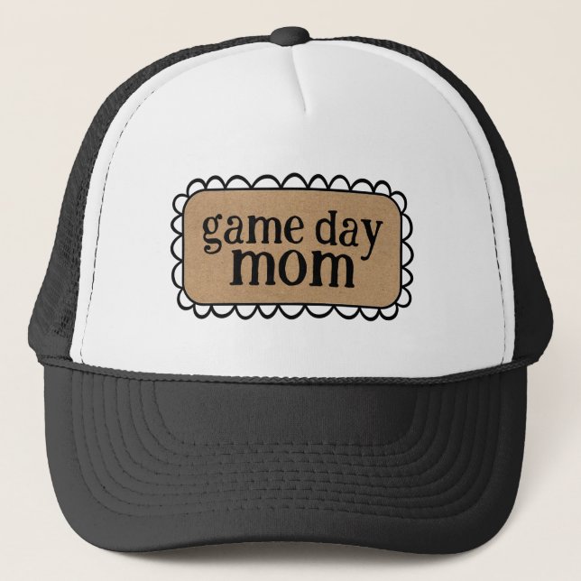 Game Day Mom Trucker Hat Gift (Front)