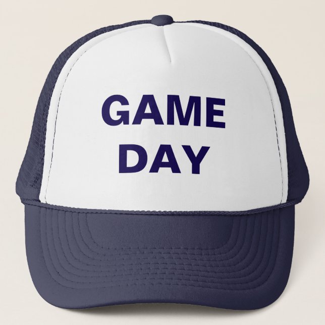 Game Day Navy Trucker Hat (Front)