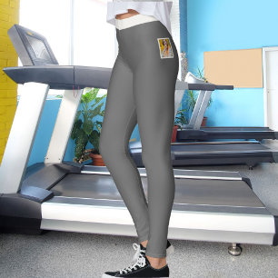 Game Day Pet Mom Dark Metallic Shimmer Neutral DIY Leggings