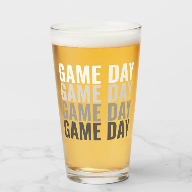 Game Day Repeat Bold Pint Glass (Front Filled)