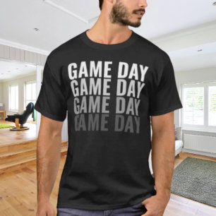 “Game Day Repeat” Bold Typography Tee