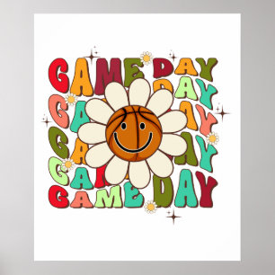 game day, retro, vintage poster