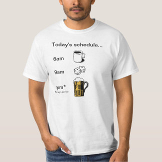 Game Day schedule - Tshirt