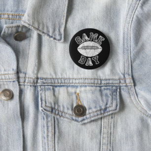 Game Day Screwball Graphics 2 Inch Round Button
