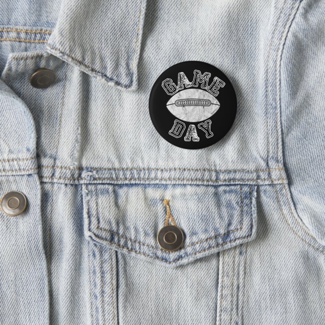 Game Day Screwball Graphics 2 Inch Round Button (In Situ)