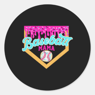 Game Day Sell Mama Ice Cream Drip Sell Mom Drippin Classic Round Sticker