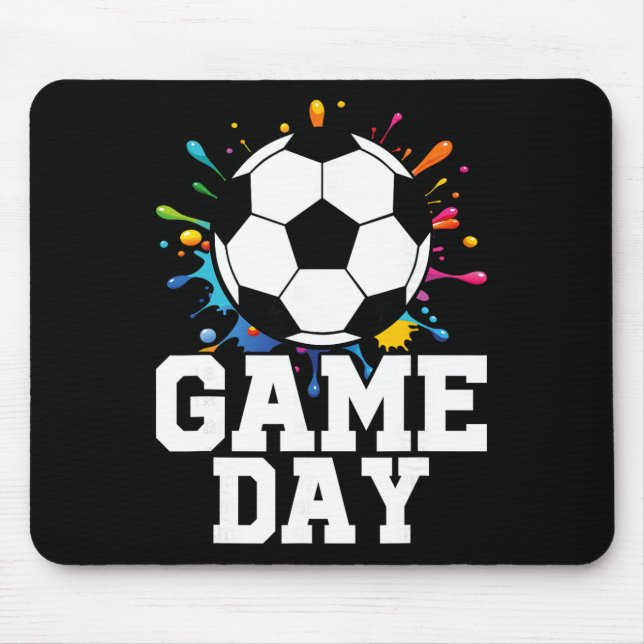 Game Day Soccer Game Day  Mouse Pad (Front)