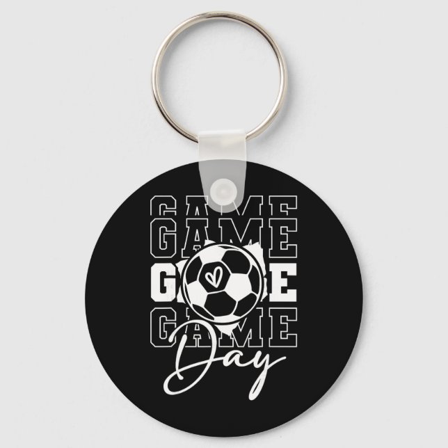 Game Day Soccer  Keychain (Front)