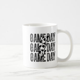 Game Day Soccer Lightning Bolt Soccer Mom Dad Boy Coffee Mug