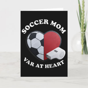Game Day Soccer Mom – 3d Heart And Ll Design  Card