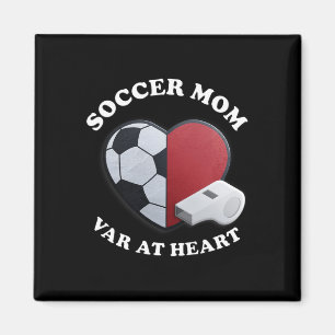 Game Day Soccer Mom – 3d Heart And Ll Design Magnet