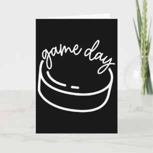 Game Day Sports Parent Hockey Mom Dad Hockey Fan S Card