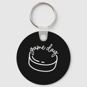 Game Day Sports Parent Hockey Mom Dad Hockey Fan S Keychain