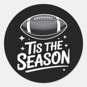 Game Day Support Football Classic Round Sticker