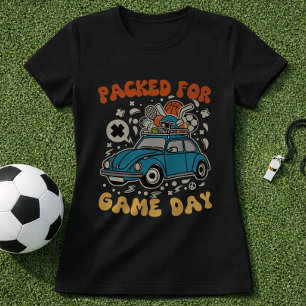 Game Day Travel Packed Sports Car Graphic T-Shirt