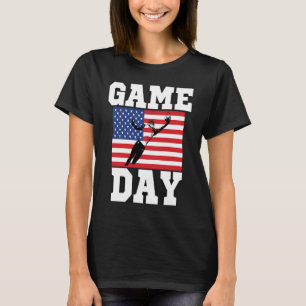 GAME DAY USA FLAG AMERICAN FOOTBALL FANS SPORT STY T-Shirt