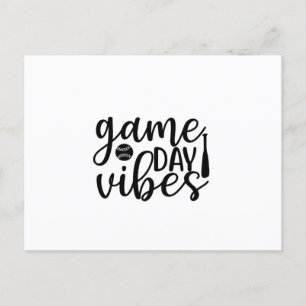 Game day vibes postcard