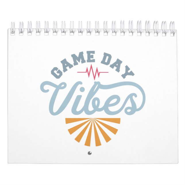 Game Day Vibes Sports For Girls Calendar (Cover)