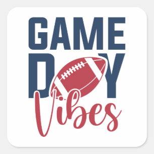 Game Day Vibes Square Sticker