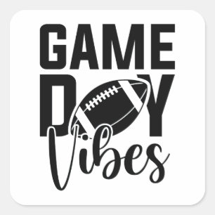 Game Day Vibes Square Sticker