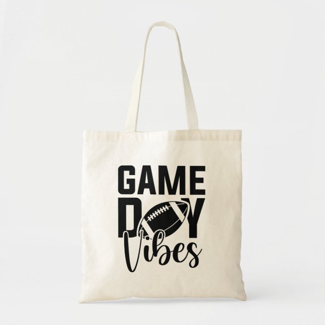 Game Day Vibes Tote Bag (Front)