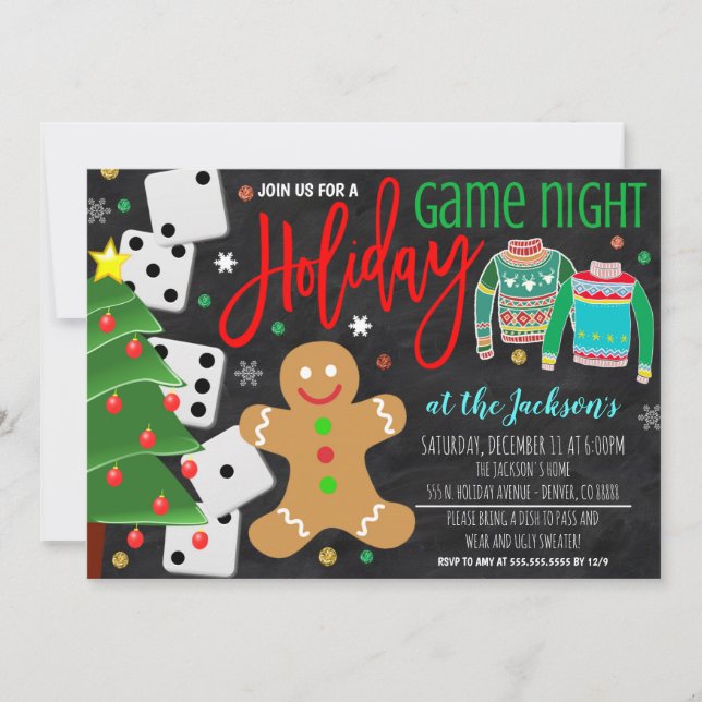 Game de vacances Night Party Invitation (Devant)