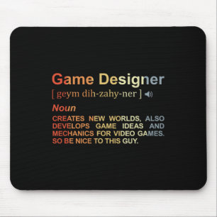 Game Designer Definition Game Programmer Game Dev Mouse Pad