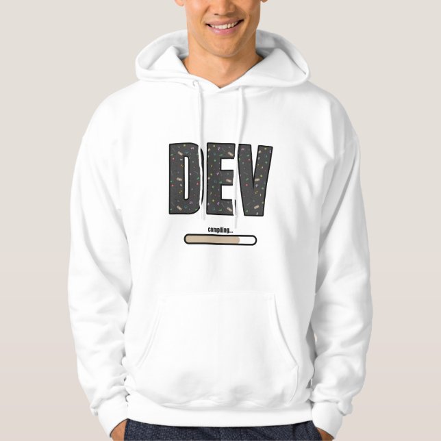 Game Dev Compiling - Brown Compiling Hoodie (Front)