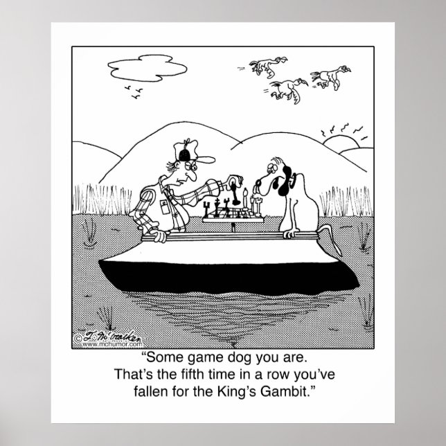 Game Dog Plays Chess Poster (Front)