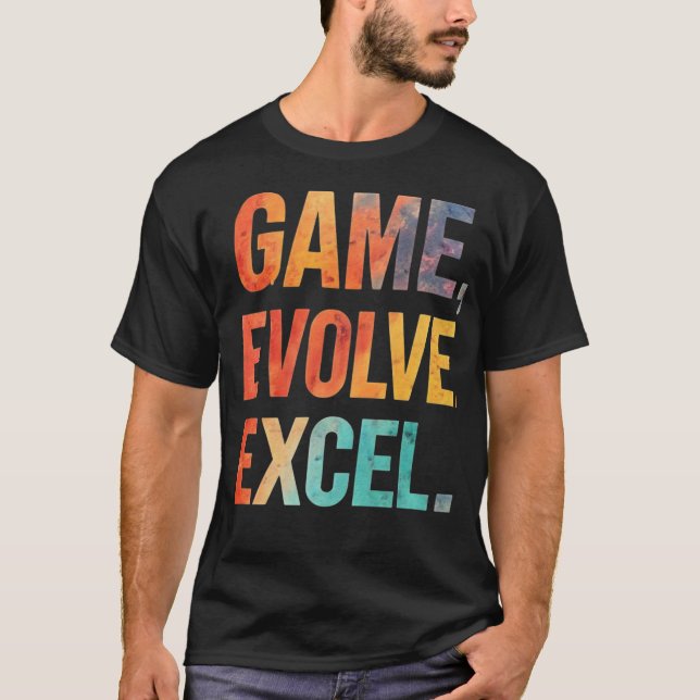 Game Evolve Excel T-Shirt (Front)