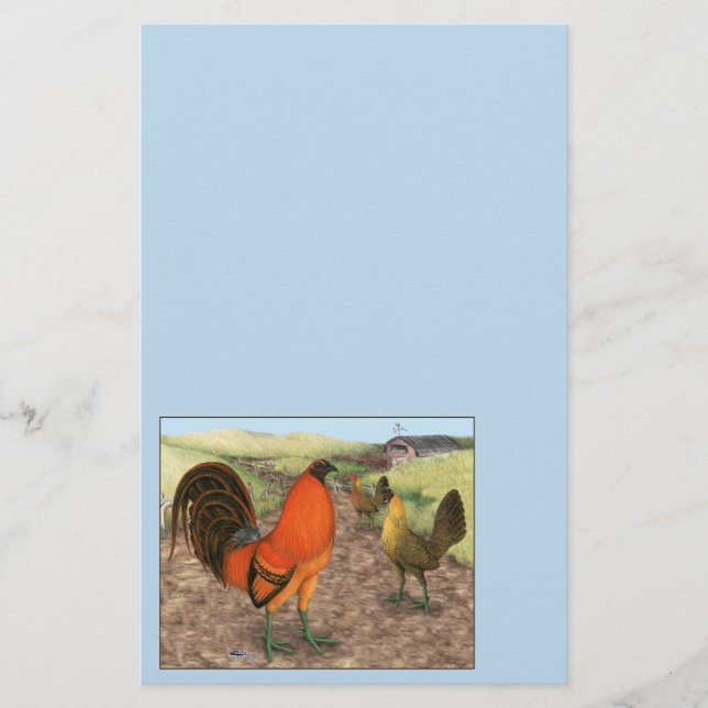 Game Fowl on the Farm (Front)