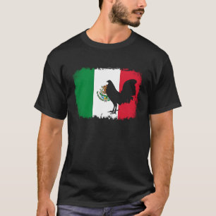 Game fowl vintage Mexico Mexican flag rooster Game T-Shirt