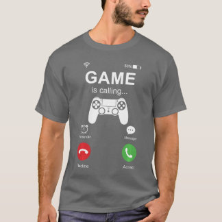 Game Is Calling Funny Gamer Video Games Gaming Men T-Shirt