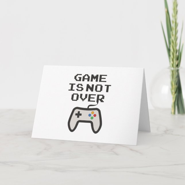 Game is not over card (Front)
