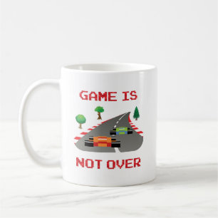 Game is not over Pixelated Video Game Coffee Mug