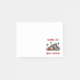 Game is not over Pixelated Video Game Post-it Notes