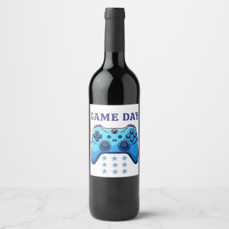 game joystick wine label