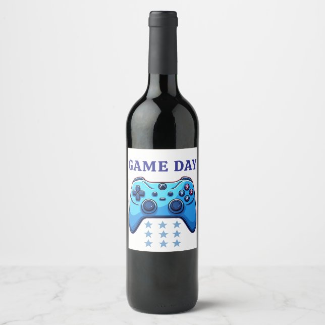game joystick wine label (Front)