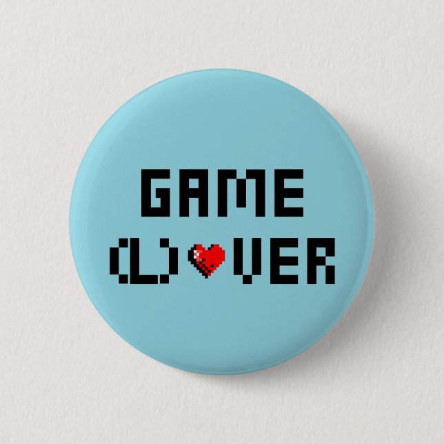 Game (L)Over 2 Inch Round Button (Front)